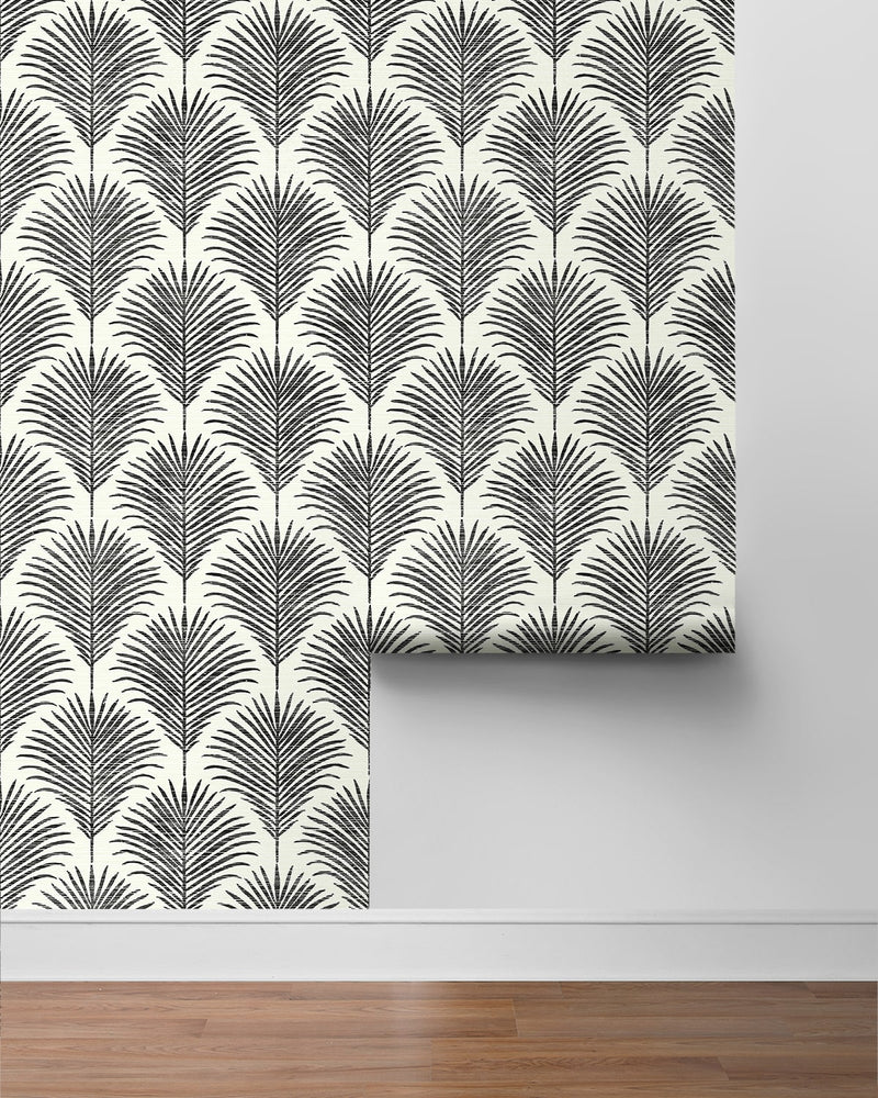 NW53800 palm leaf peel and stick wallpaper roll from NextWall