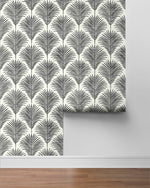 NW53800 palm leaf peel and stick wallpaper roll from NextWall