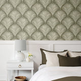 NW53805 palm leaf peel and stick wallpaper decor from NextWall