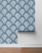 NW53812 palm leaf peel and stick wallpaper roll from NextWall