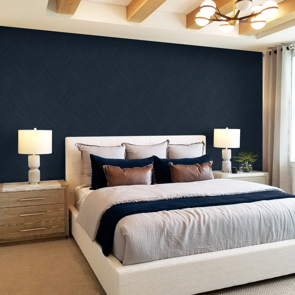 
                  
                    NW53902 chevron peel and stick wallpaper bedroom from NextWall
                  
                