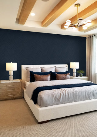 NW53902 chevron peel and stick wallpaper bedroom from NextWall