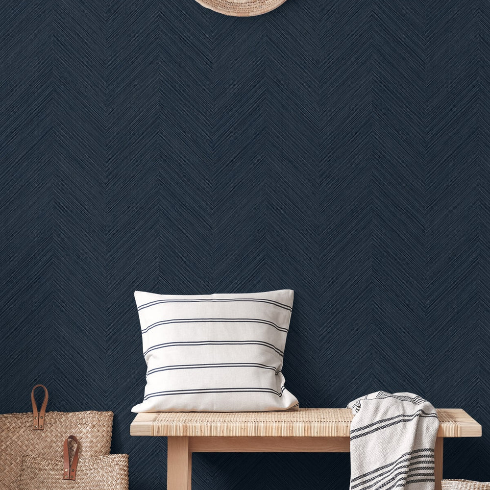 
                  
                    NW53902 chevron peel and stick wallpaper entryway from NextWall
                  
                