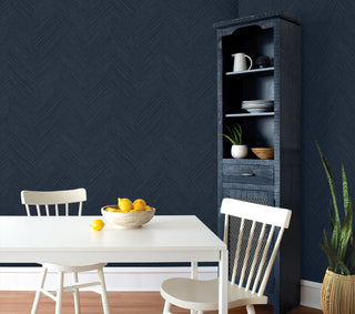 NW53902 chevron peel and stick wallpaper dining room from NextWall