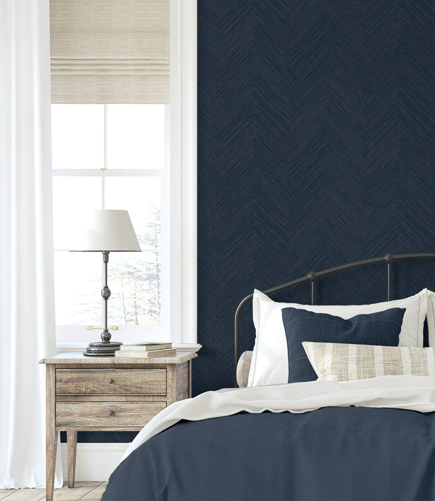 NW53902 chevron peel and stick wallpaper accent from NextWall