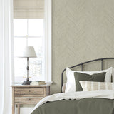 NW53905 chevron peel and stick wallpaper accent from NextWall