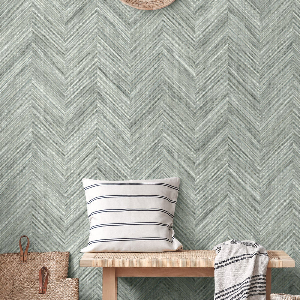 
                  
                    NW53908 chevron peel and stick wallpaper entryway from NextWall
                  
                