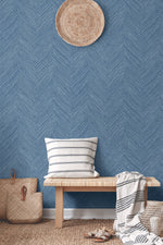 NW53912 chevron peel and stick wallpaper entryway from NextWall
