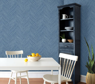 NW53912 chevron peel and stick wallpaper dining room from NextWall