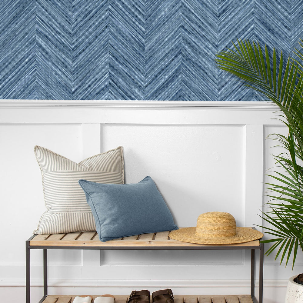 
                  
                    NW53912 chevron peel and stick wallpaper entryway from NextWall
                  
                