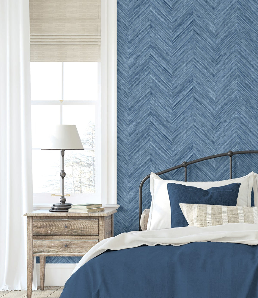 NW53912 chevron peel and stick wallpaper accent from NextWall