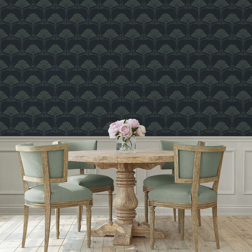 
                  
                    NW54002 deco floral peel and stick wallpaper dining room from NextWall
                  
                