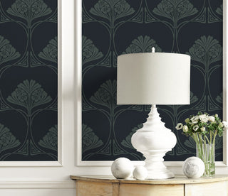 NW54002 deco floral peel and stick wallpaper decor from NextWall