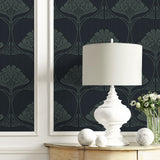 NW54002 deco floral peel and stick wallpaper decor from NextWall