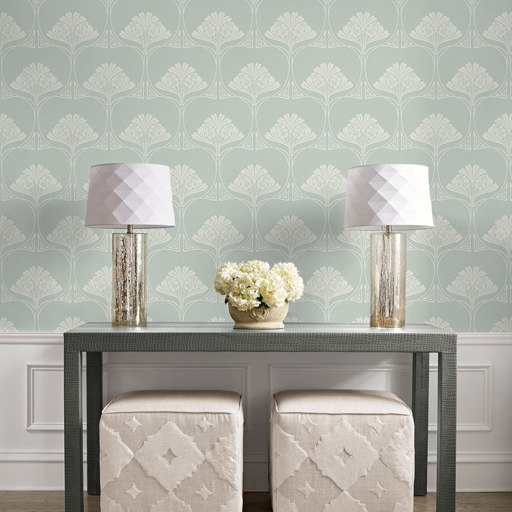 
                  
                    NW54004 deco floral peel and stick wallpaper entryway from NextWall
                  
                