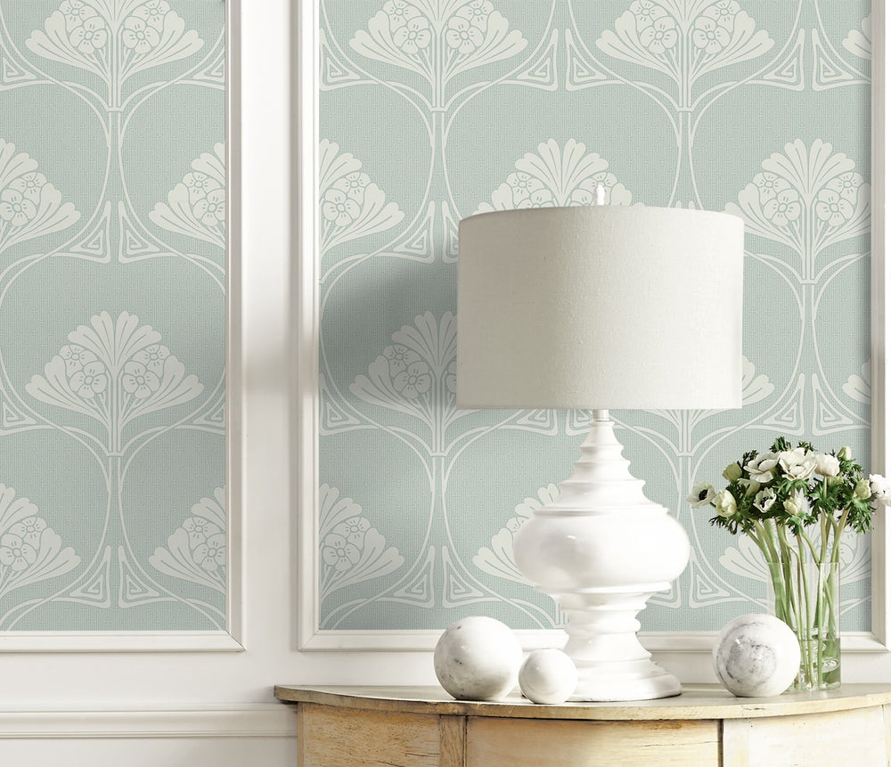 NW54004 deco floral peel and stick wallpaper decor from NextWall