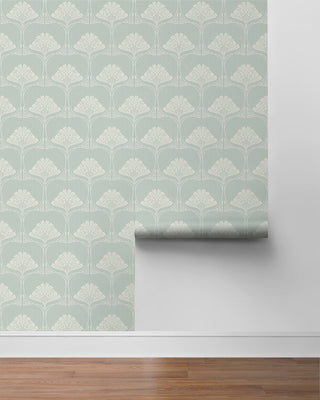 NW54004 deco floral peel and stick wallpaper roll from NextWall