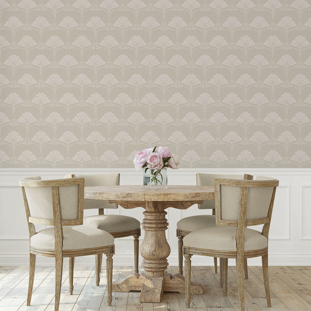 
                  
                    NW54007 deco floral peel and stick wallpaper dining room from NextWall
                  
                