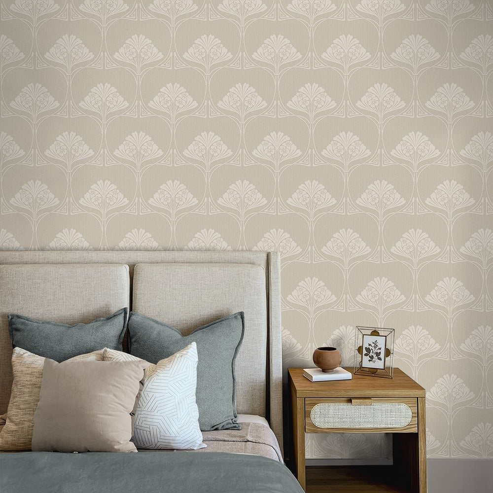 
                  
                    NW54007 deco floral peel and stick wallpaper bedroom from NextWall
                  
                