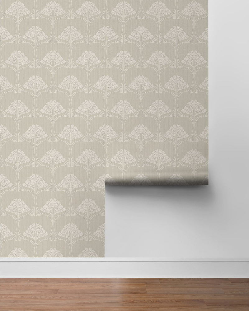 NW54007 deco floral peel and stick wallpaper roll from NextWall