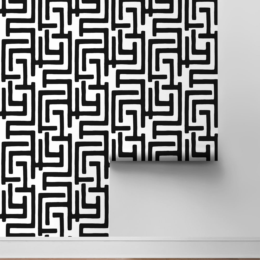
                  
                    NW54100 geometric peel and stick wallpaper roll from NextWall
                  
                