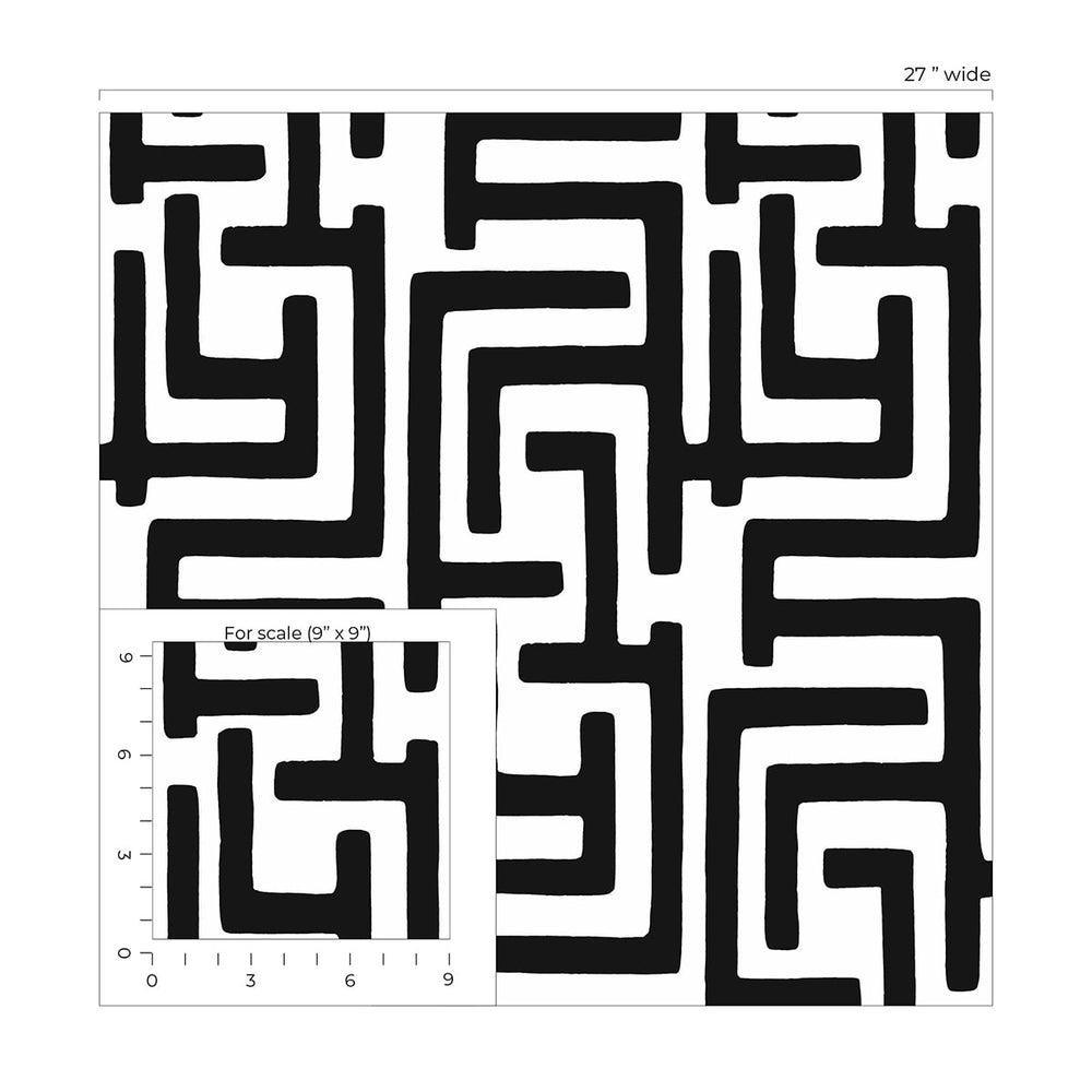 
                  
                    NW54100 geometric peel and stick wallpaper scale from NextWall
                  
                