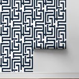 NW54102 geometric peel and stick wallpaper roll from NextWall