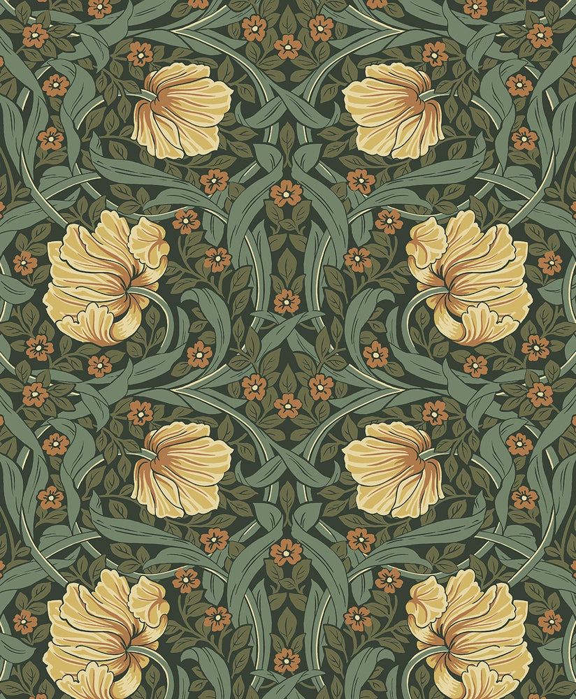 NW54204 floral Morris peel and stick wallpaper from NextWall