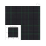 NW54302 plaid peel and stick wallpaper scale from NextWall