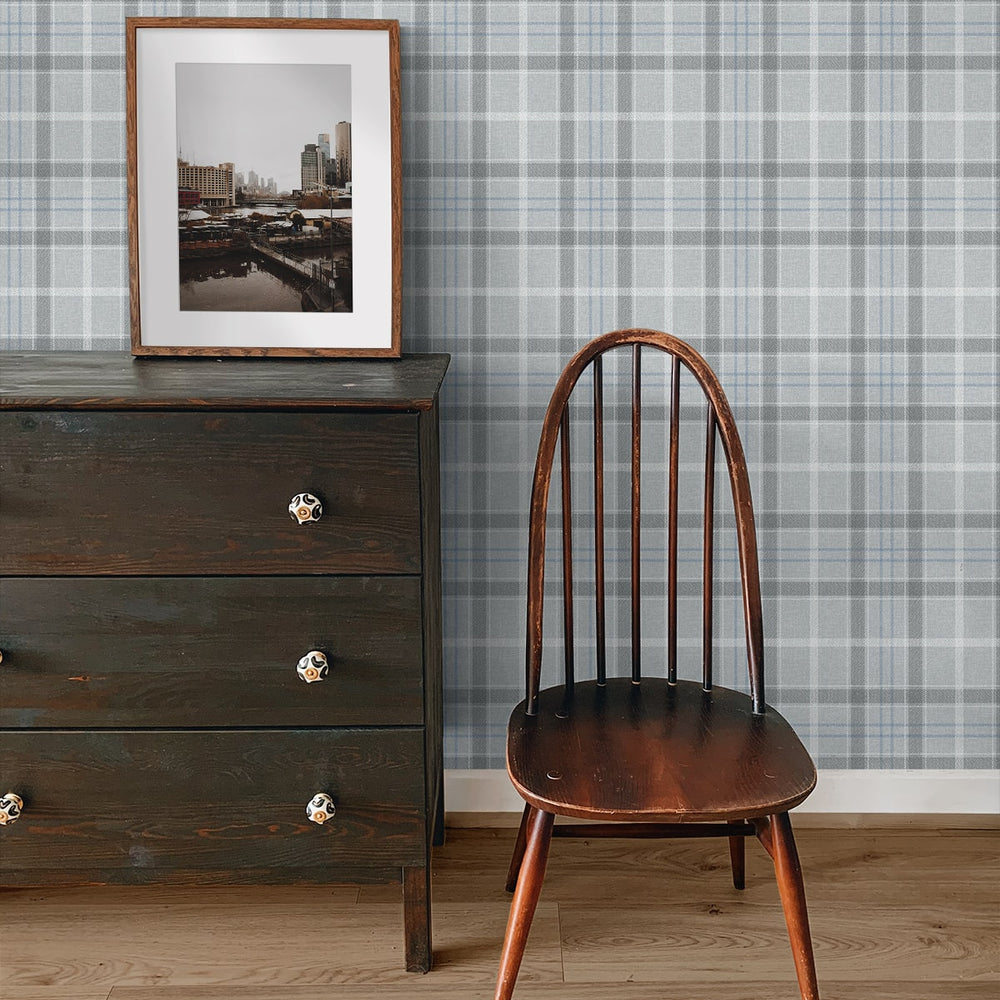 
                  
                    NW54303 tailor plaid peel and stick wallpaper decor from NextWall
                  
                