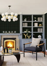 NW54304 plaid peel and stick wallpaper living room from NextWall
