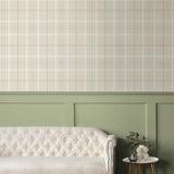 NW54307 plaid peel and stick wallpaper decor from NextWall
