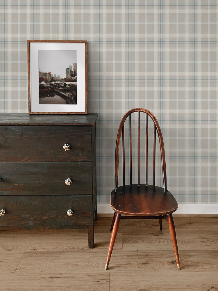 NW54308 plaid peel and stick wallpaper decor from NextWall