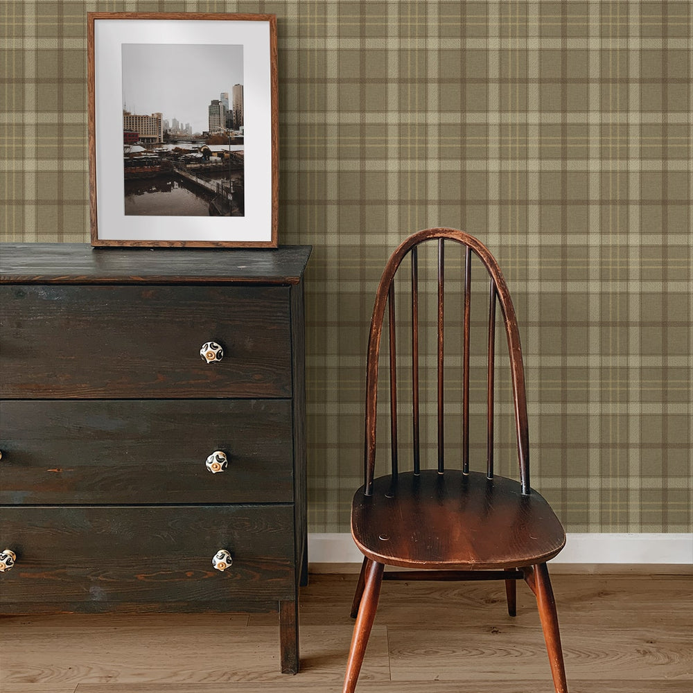 
                  
                    NW54316 plaid peel and stick wallpaper accent from NextWall
                  
                