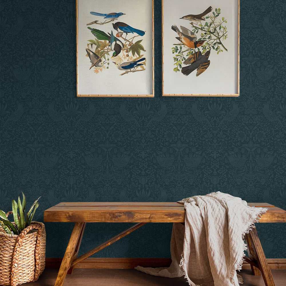 
                  
                    NW54402 vintage morris peel and stick wallpaper entryway from NextWall
                  
                
