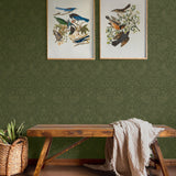 NW54404 vintage morris peel and stick wallpaper entryway from NextWall