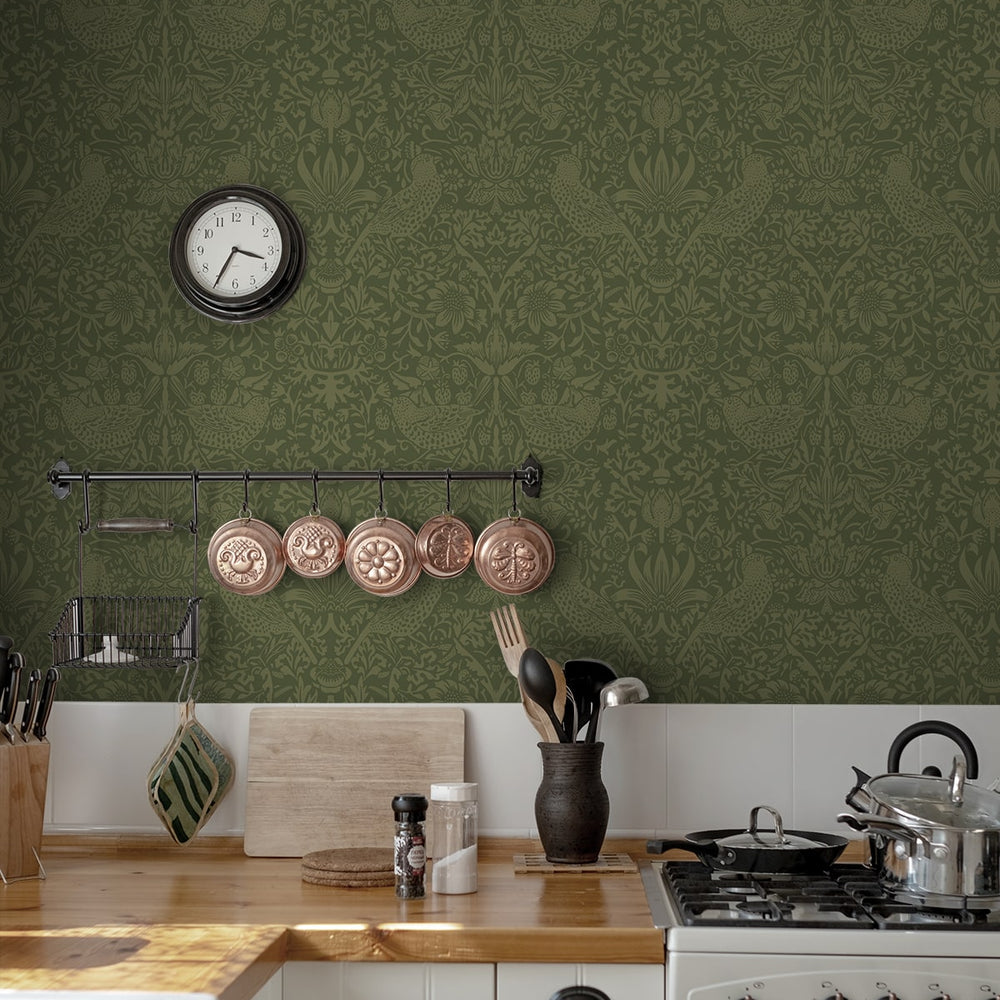 
                  
                    NW54404 vintage morris peel and stick wallpaper kitchen from NextWall
                  
                