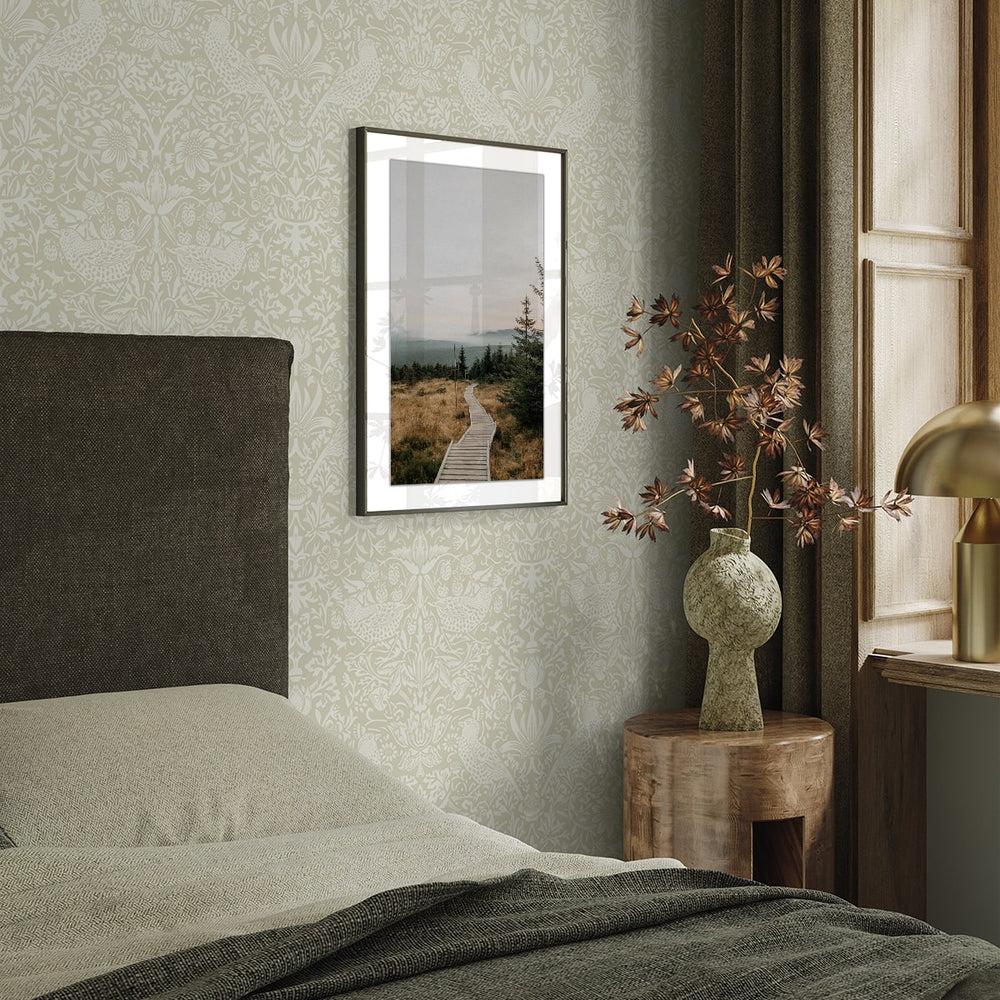 
                  
                    NW54407 vintage morris peel and stick wallpaper bedroom from NextWall
                  
                