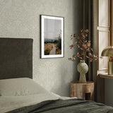 NW54407 vintage morris peel and stick wallpaper bedroom from NextWall
