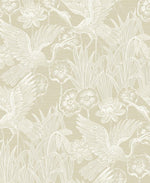 Floral Heron Premium Peel and Stick Removable Wallpaper