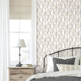 NW54600 geometric peel and stick wallpaper bedroom from NextWall