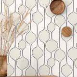 NW54600 geometric peel and stick wallpaper accent from NextWall