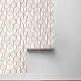 NW54600 geometric peel and stick wallpaper roll from NextWall