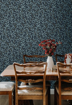 NW54702 leaf peel and stick wallpaper dining room from NextWall
