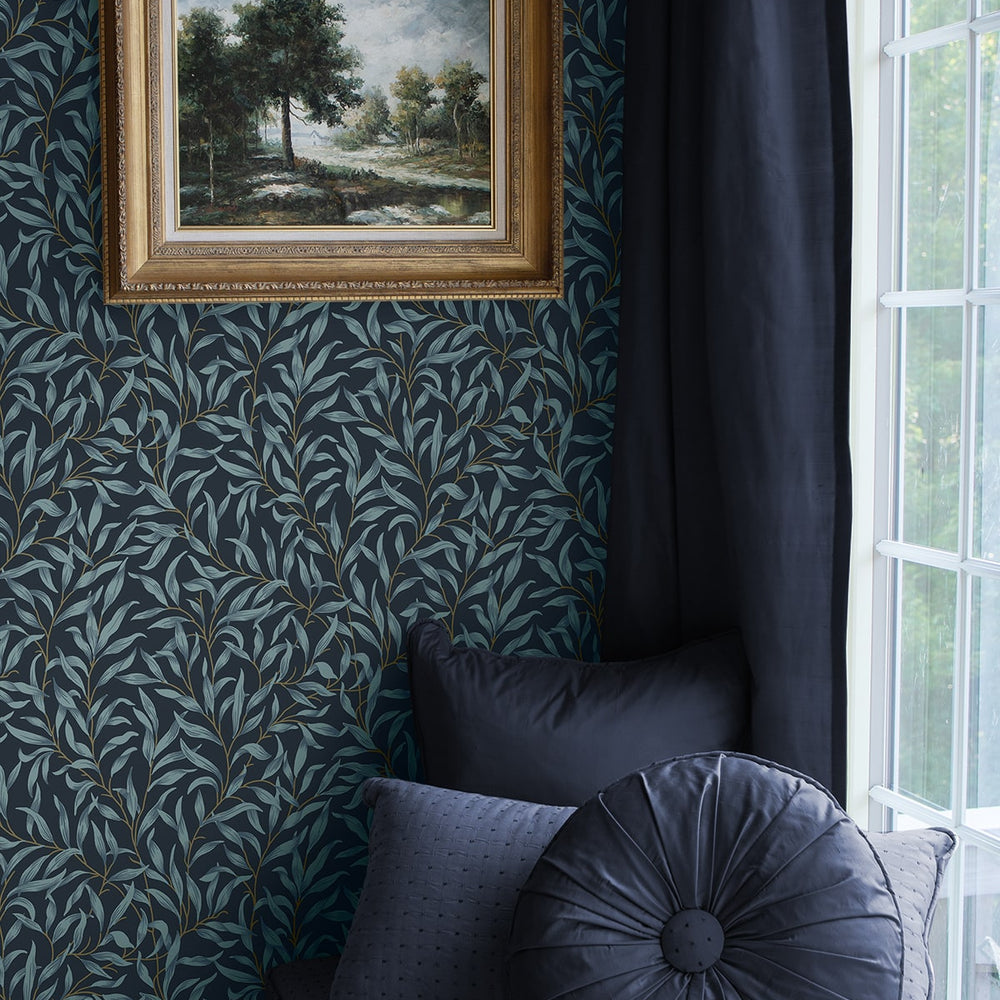 
                  
                    NW54702 leaf peel and stick wallpaper reading nook from NextWall
                  
                
