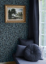 NW54702 leaf peel and stick wallpaper reading nook from NextWall