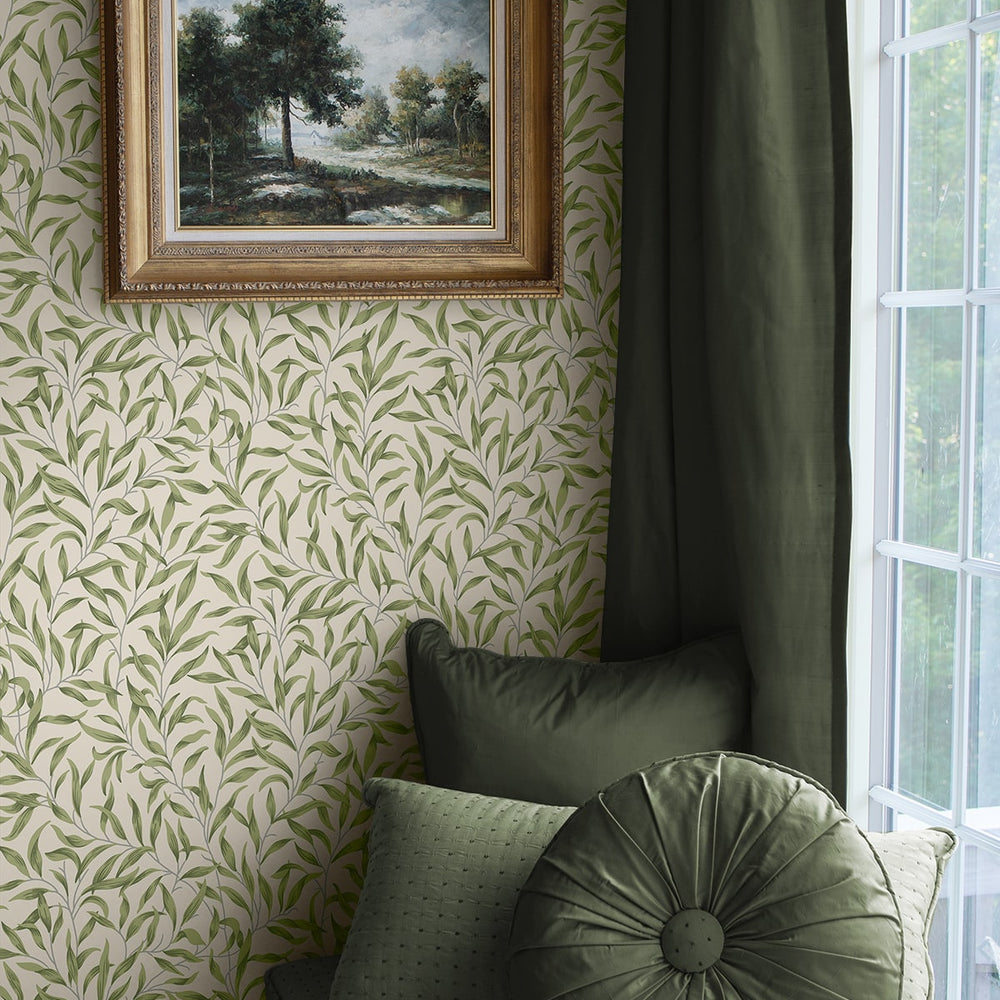 
                  
                    NW54704 leaf peel and stick wallpaper reading nook from NextWall
                  
                