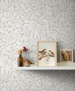 NW54706 leaf peel and stick wallpaper decor from NextWall