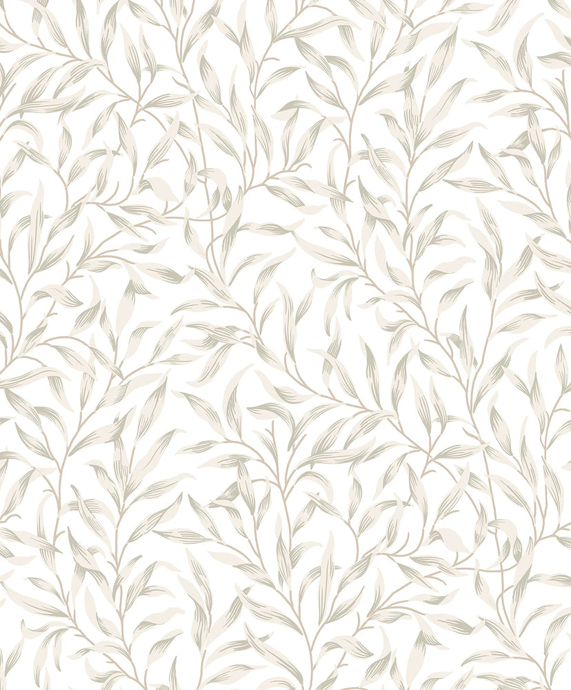NW54706 leaf peel and stick wallpaper from NextWall