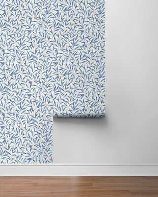 NW54712 leaf peel and stick wallpaper roll from NextWall